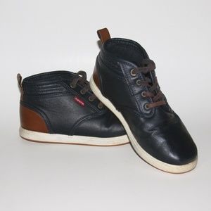 Levi's Black and Brown Kids Shoes Size 3